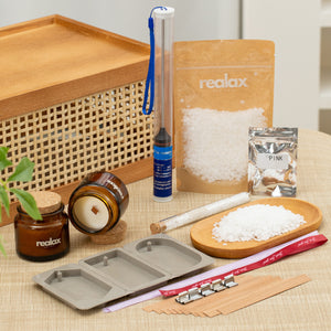 Realax soy candle making kit for adventure