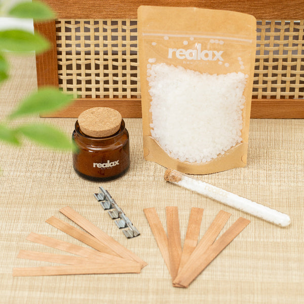 Realax soy wax candle making kit for beginners