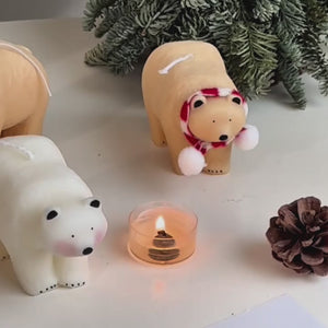 Furry Polar Bear Hug Soy Wax Candle