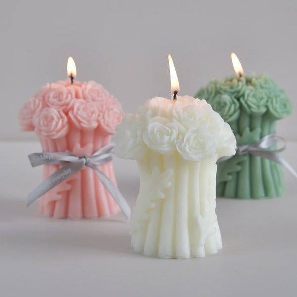 Rose Bouquet Soy Wax Candle