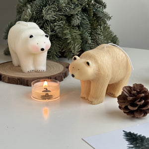 Furry Polar Bear Hug Soy Wax Candle