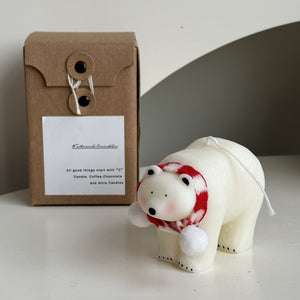 Furry Polar Bear Hug Soy Wax Candle